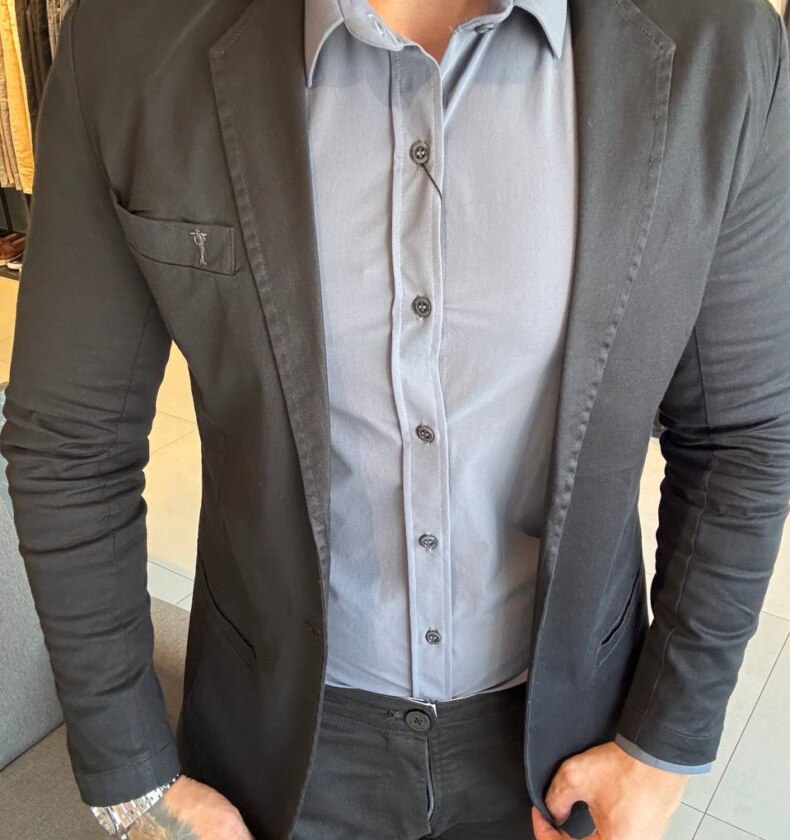 Garbin Group Store - Bazer Sarja Acetinado Zip-Off - Preto