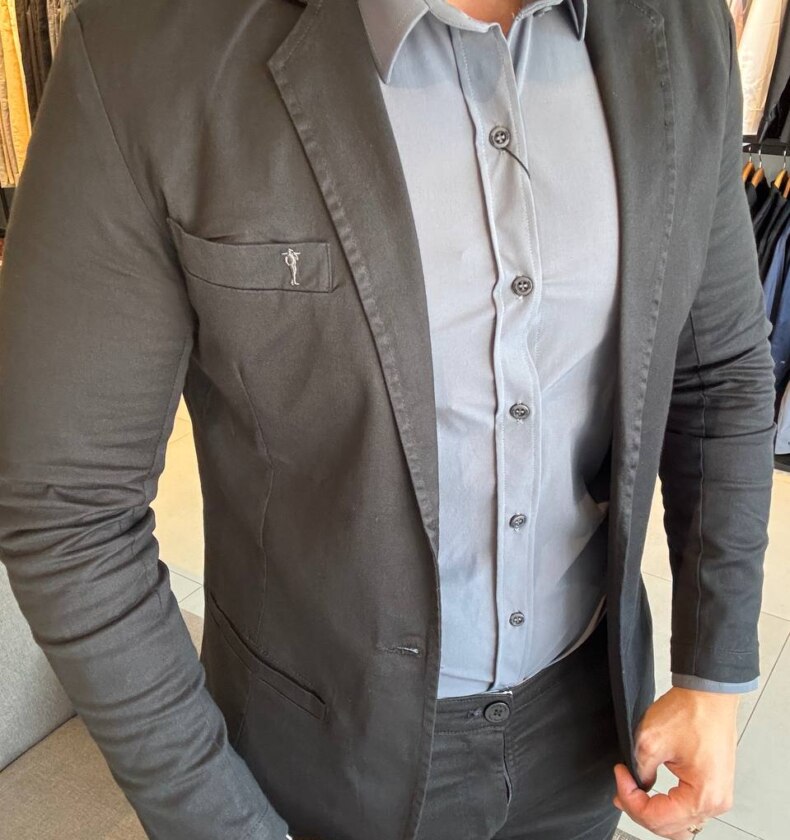 Garbin Group Store - Bazer Sarja Acetinado Zip-Off - Preto