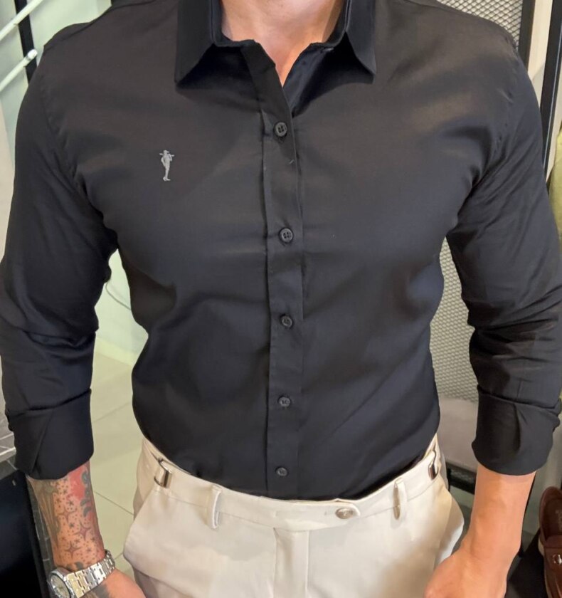 Garbin Group Store - Bazer Sarja Acetinado Zip-Off - Preto