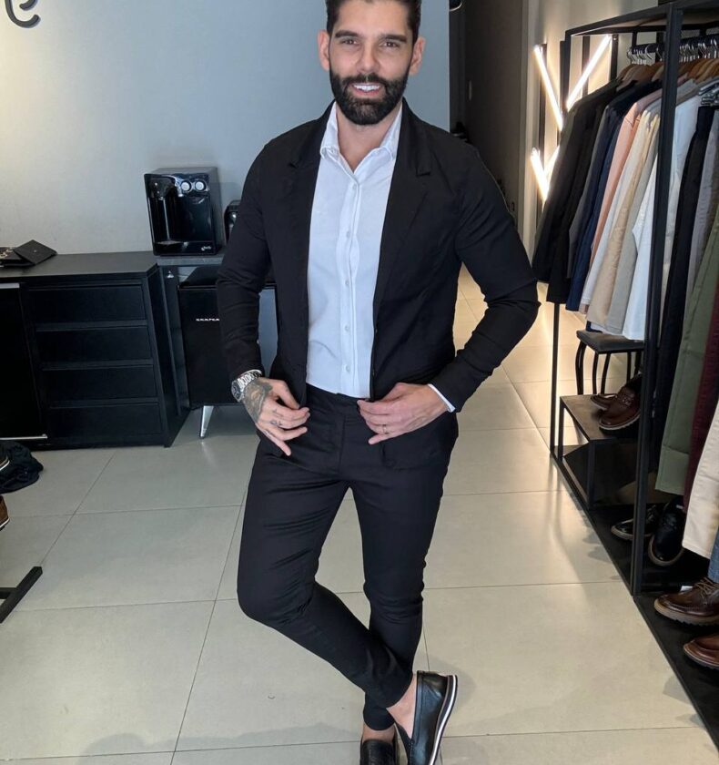 Garbin Group Store - Blazer Sarja Acetinado Paladho's - Preto