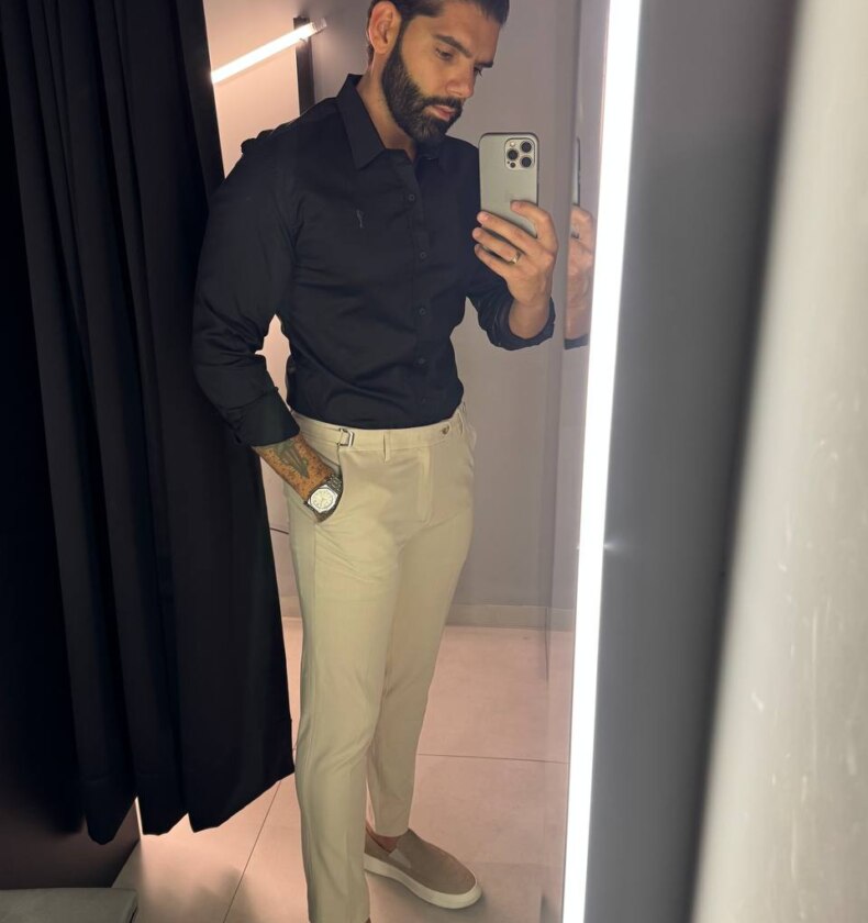 Garbin Group Store - Camisa M/L Acetinada Social  Zip-Off - Preta