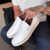 Garbin Group Store - Sneaker Sola Branca Alta Couro Garbin - Havana