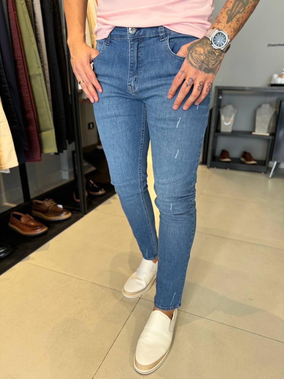 Garbin Group Store - Calça Jeans Lisa Skinny - Zikani - Jeans Escuro
