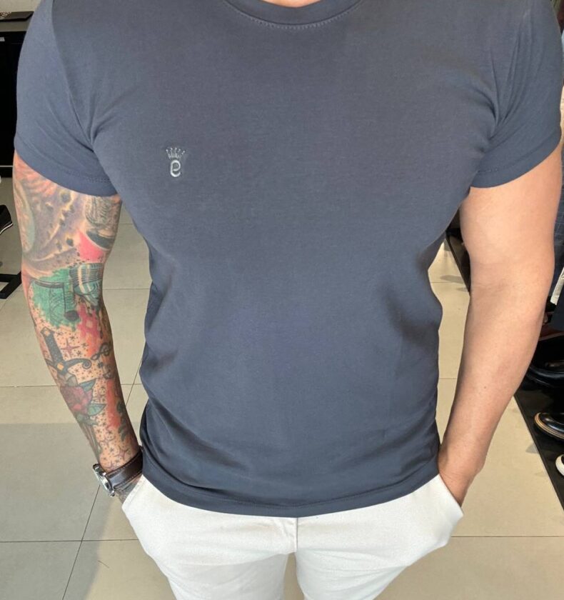 Garbin Group Store - Camiseta Básica G.Careca C/ Elast. Garbin - Chumbo