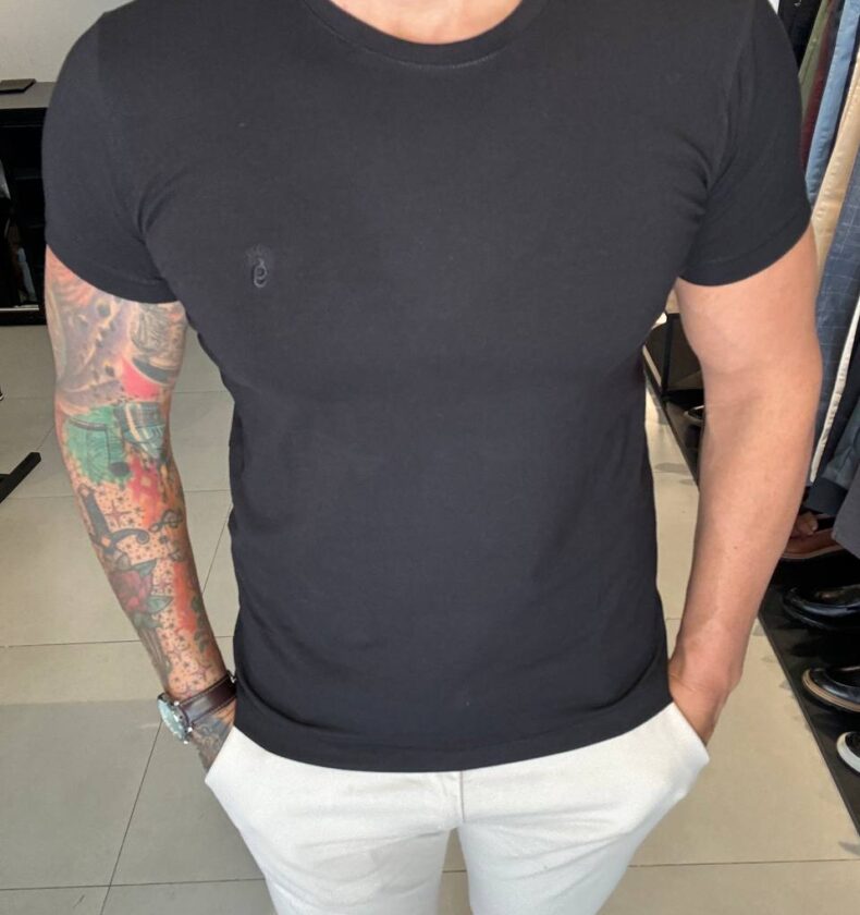 Garbin Group Store - Camiseta Básica G.Careca C/ Elast. Garbin - Preta