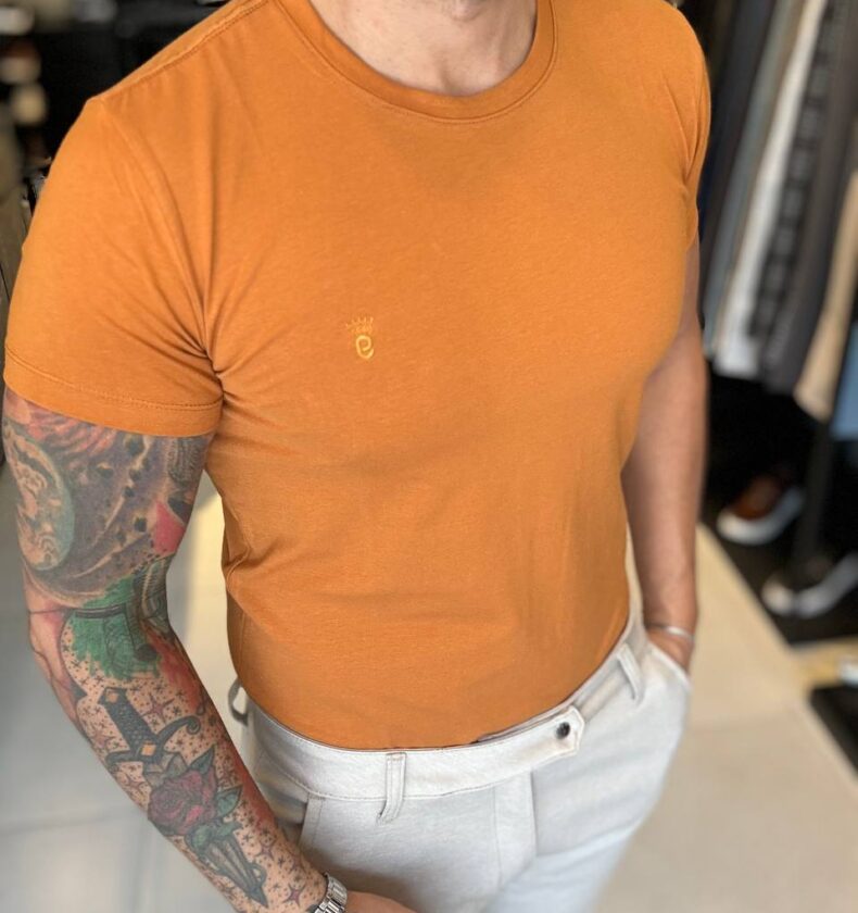 Garbin Group Store - Camiseta Básica G.Careca C/Elast. Garbin - Caramelo