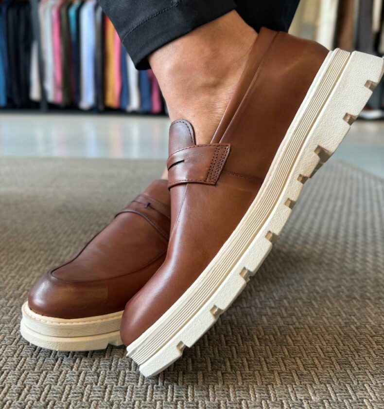 Garbin Group Store - Sap.Loafer Sola London Trato. Couro Garbin -Havana