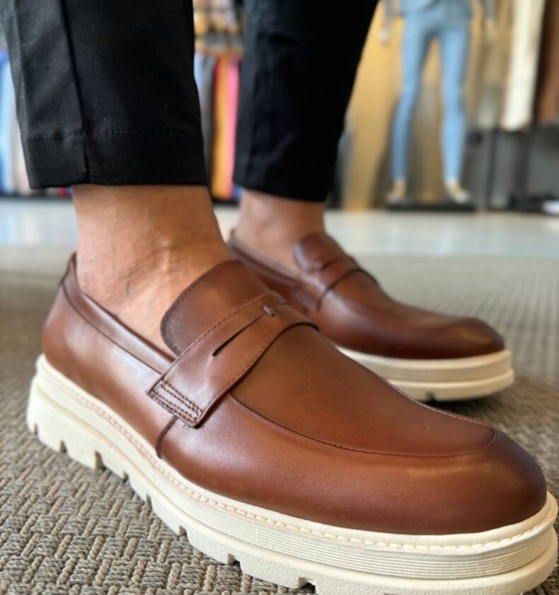 Garbin Group Store - Sap.Loafer Sola London Trato. Couro Garbin -Havana