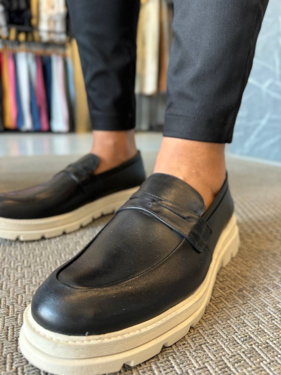 Garbin Group Store - Sap.Loafer Sola London Trato. Couro Garbin - Preto