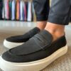 Garbin Group Store - Sapato Loafer Casual Selaria Couro Garbin -Preto