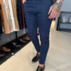 Garbin Group Store - Calça Alfaiataria S.Skinny Acet. Zip-Off Marinho