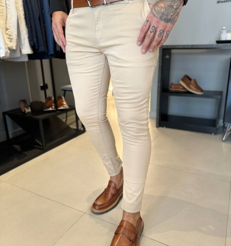 Garbin Group Store - Calça Alfaiataria S.Skinny Acet. Zip-Off Marinho