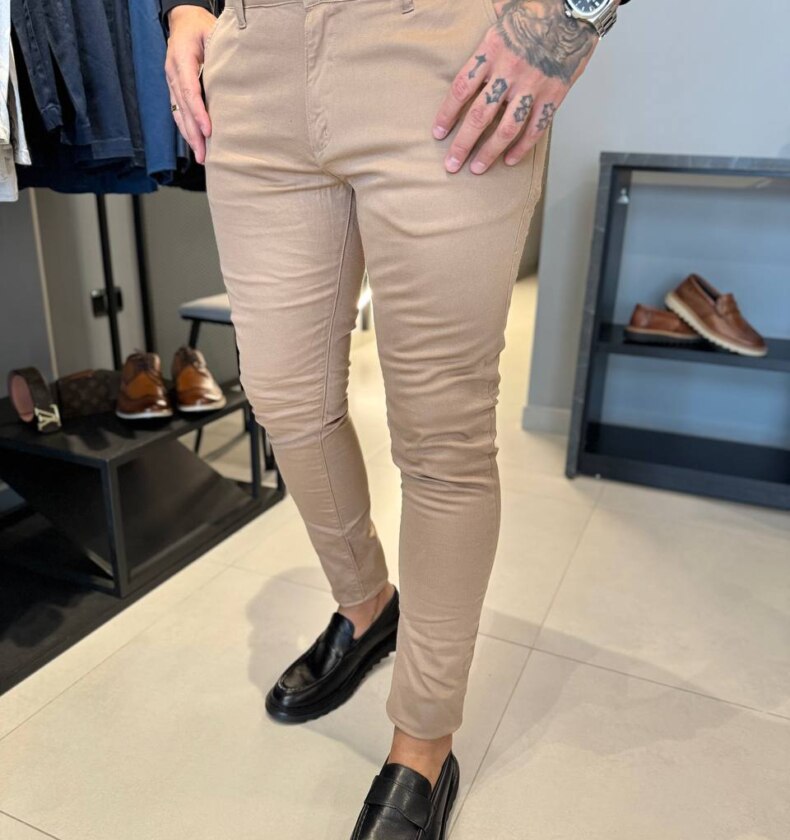 Garbin Group Store - Calça Alfaiataria S.Skinny Acet. Zip-Off Marinho