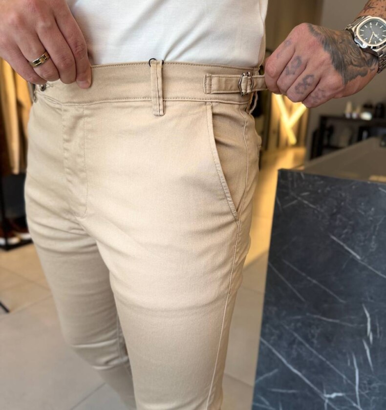 Garbin Group Store - Calça Alfaiataria Sarja com Regulagem Oxing – Preta