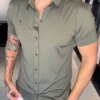 Garbin Group Store - Camisa M/C Tec. Social  - Zip-Off - Verde Militar