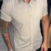 Garbin Group Store - Camisa M/C Tecnológica Social  - Zip-Off - Bege