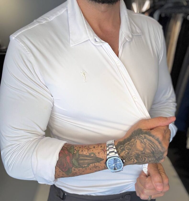 Garbin Group Store - Camisa M/L Tecnológica Zip-Off - Branca