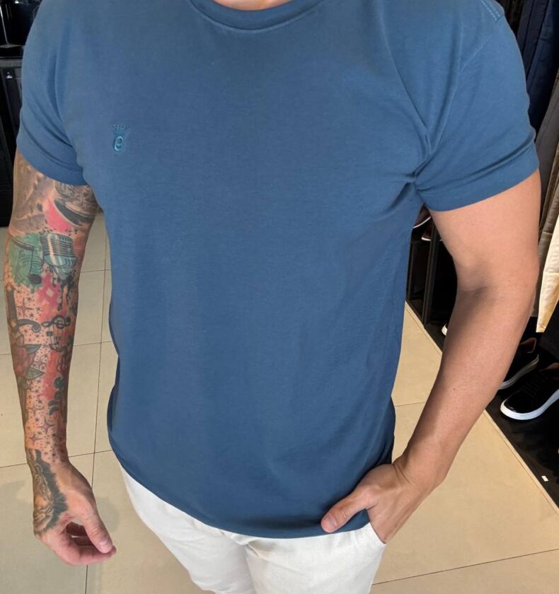 Garbin Group Store - Camiseta Basica G.Careca C/ Elast. Garbin Petróleo