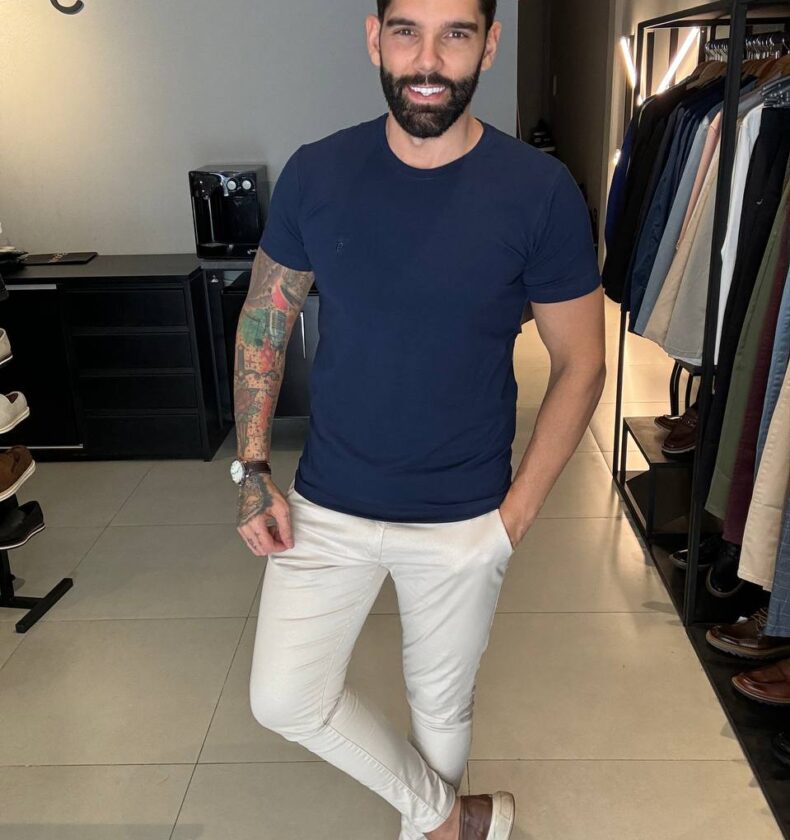 Garbin Group Store - Camiseta Basica G.Careca Com Elast. Garbin Marinho