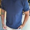 Garbin Group Store - Camiseta Basica G.Careca Com Elast. Garbin Marinho