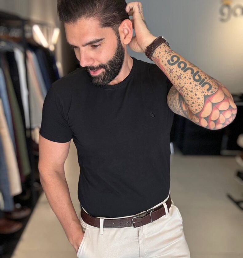 Garbin Group Store - Camiseta Basica G.Careca Com Elast. Garbin Preta