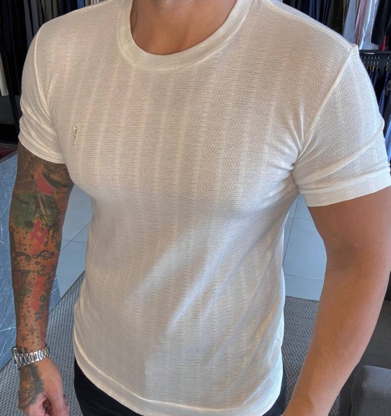Garbin Group Store - Camiseta C/ Barra - Zip-Off - Branca