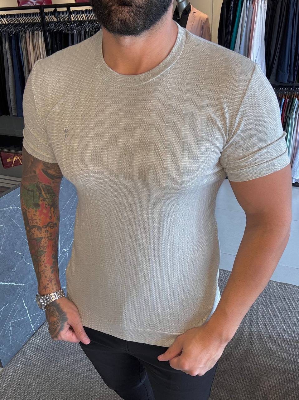 Garbin Group Store - Camiseta C/ Barra - Zip-Off - Branca