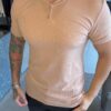 Garbin Group Store - Camiseta Com Botão - Zip-Off - Bege