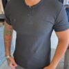 Garbin Group Store - Camiseta Com Botão - Zip-Off - Preta