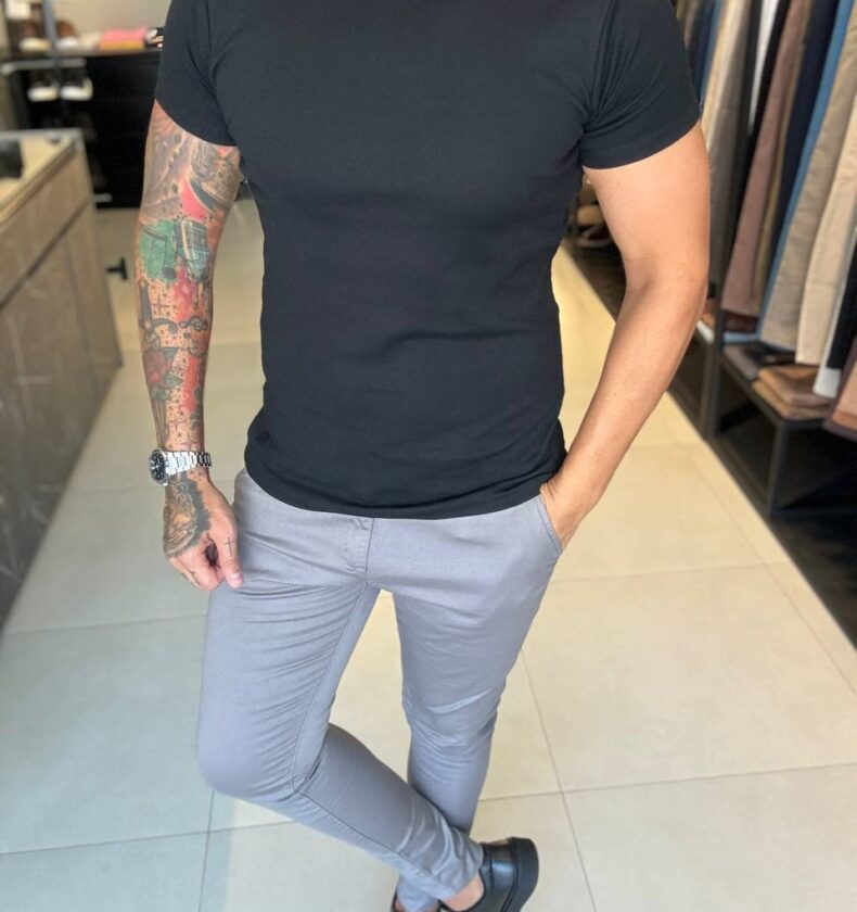 Garbin Group Store - Camiseta Gola Media - Oxing - Preta