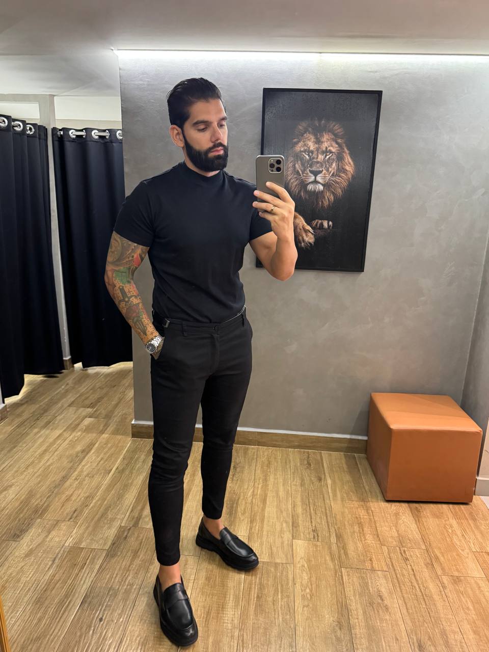 Garbin Group Store - Camiseta Gola Media - Oxing - Preta