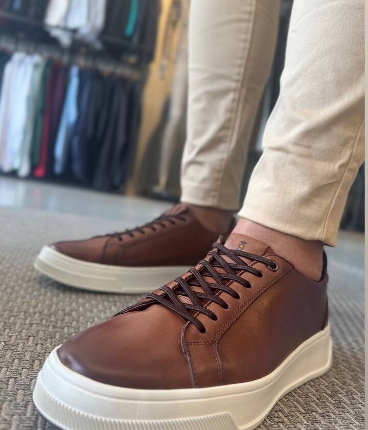 Garbin Group Store - Sneaker Sola EVA Couro Garbin - Havana