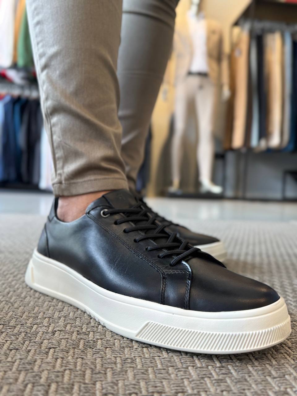 Garbin Group Store - Sneaker Sola EVA Couro Garbin - Preto