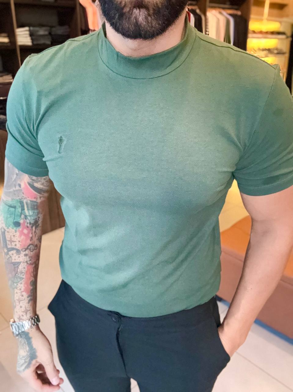 Garbin Group Store - Camiseta G.Alta - Zip-Off - Verde Militar
