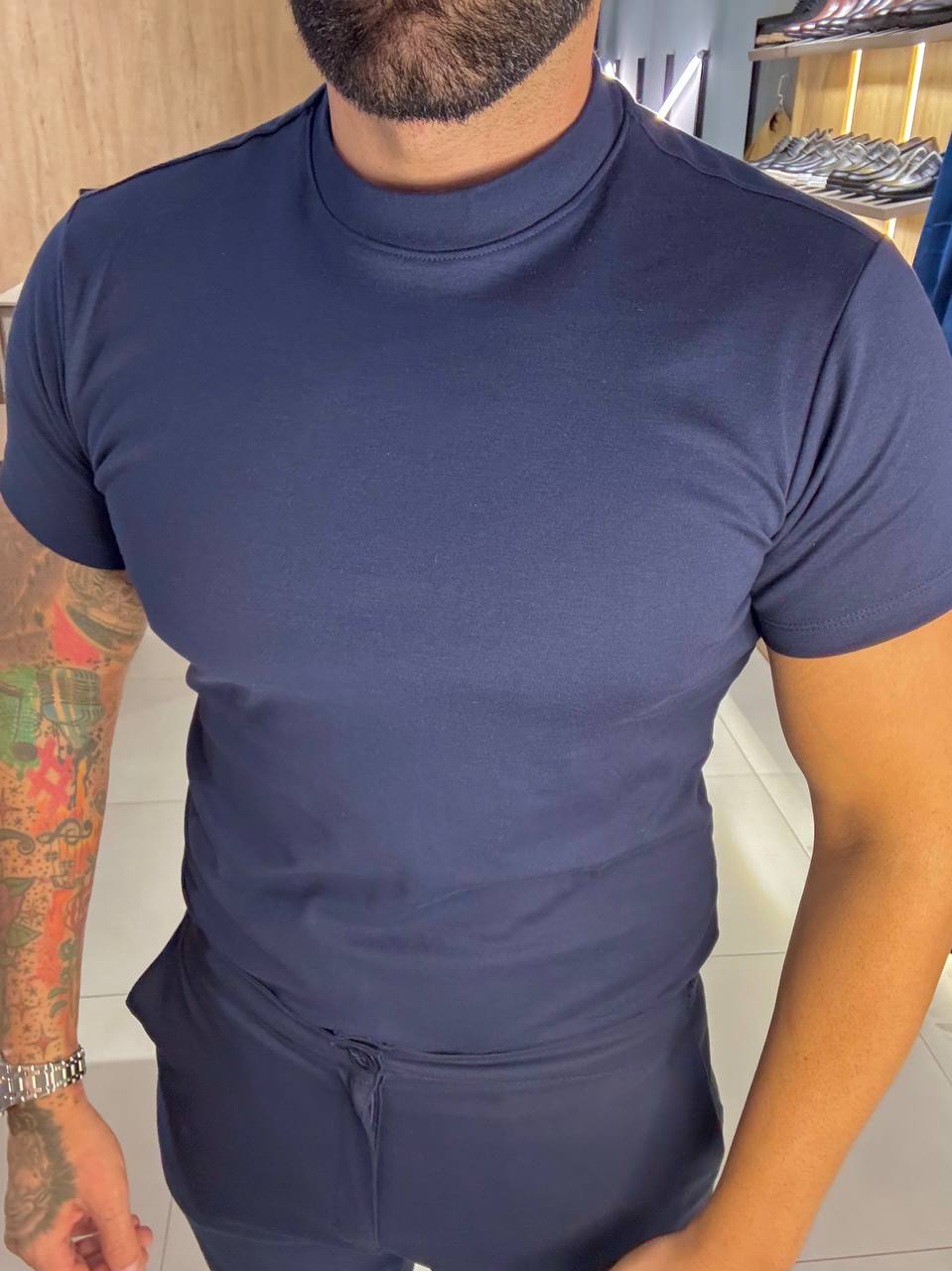 Garbin Group Store - Camiseta Gola Media - Oxing - Marinho
