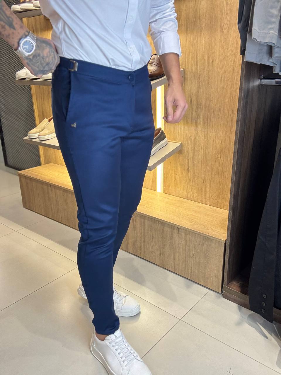 Garbin Group Store - Calça Alf. Acet.S.Ski.C/Ajus.- PerPochi -Azul Bic