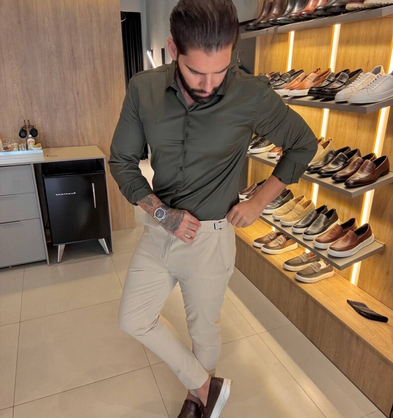 Garbin Group Store - Camisa M/L Fibra de Bambu  Zikani - Verde Militar