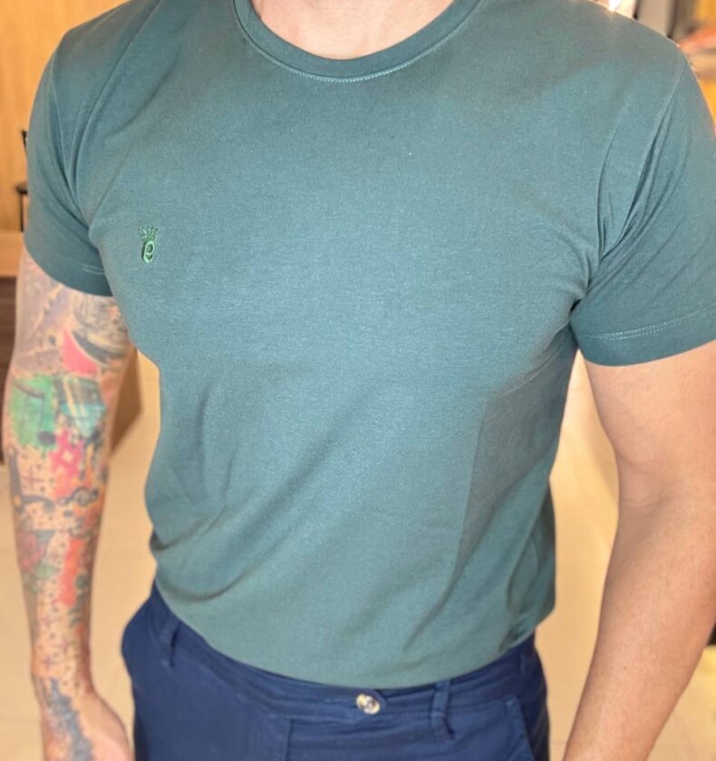 Garbin Group Store - Camiseta Basic.G.Carec.C/Elas.Garbin Verde Militar