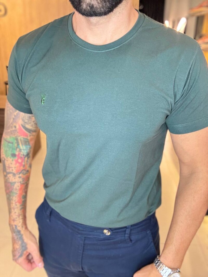 Garbin Group Store - Camiseta Basic.G.Carec.C/Elas.Garbin Verde Militar